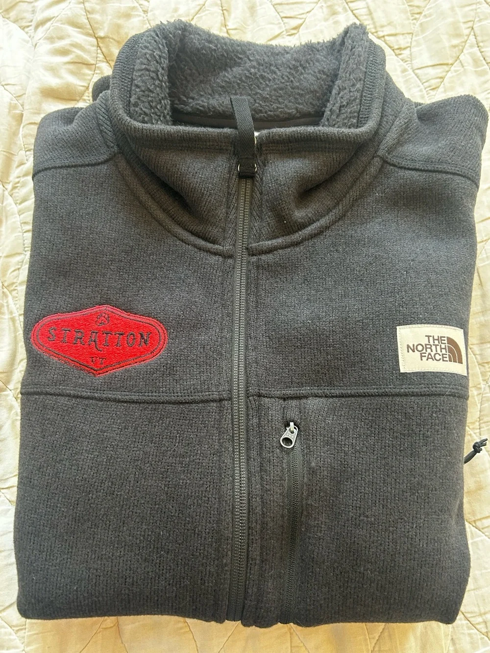The North Face Black Fleece Vest - Stratton Mountain